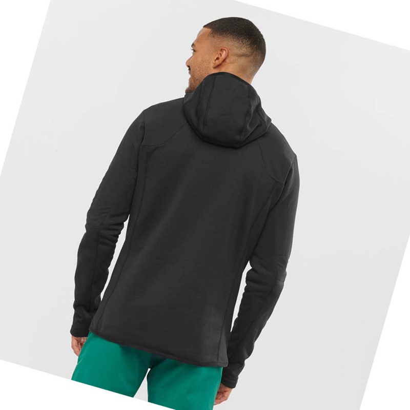 Sudadera Con Capucha Salomon OUTLINE WARM HYBRID Hombre Negras | 80431-ALUP