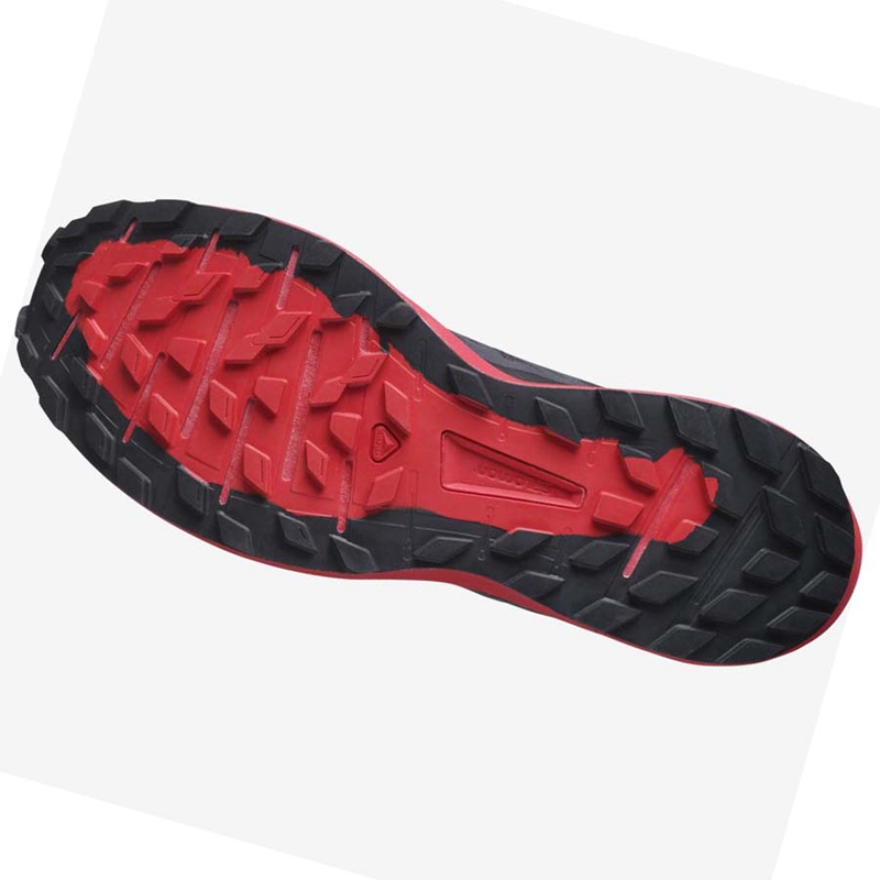 Zapatillas De Trail Running Salomon SENSE RIDE 4 Hombre Negras Rojas | 15827-SUIH