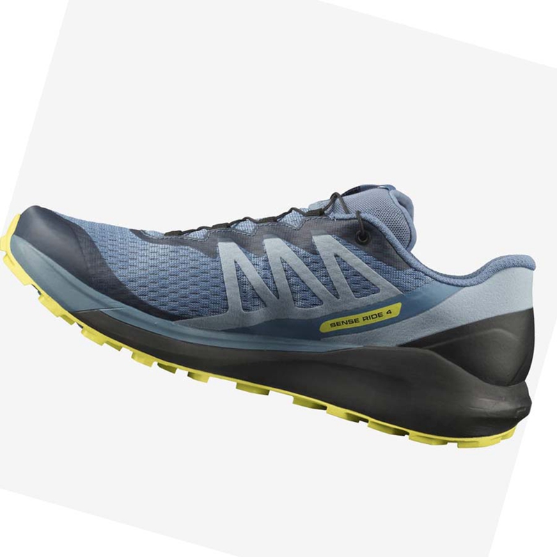 Zapatillas De Trail Running Salomon SENSE RIDE 4 Hombre Gris | 38216-HEDU