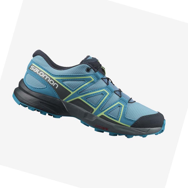 Zapatillas De Trail Running Salomon SPEEDCROSS Niños Azules | 01587-SHZO