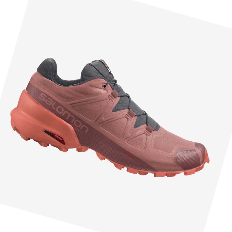 Zapatillas De Trail Running Salomon SPEEDCROSS 5 Mujer Naranjas | 18049-NUFA