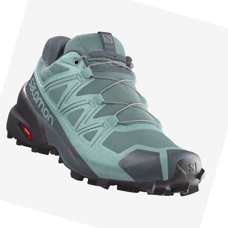 Zapatillas De Trail Running Salomon SPEEDCROSS 5 Mujer Verde | 51708-CQXS