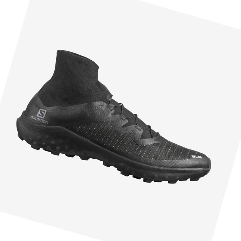 Zapatillas De Trail Running Salomon S/LAB CROSS Hombre Negras | 26037-GHDS