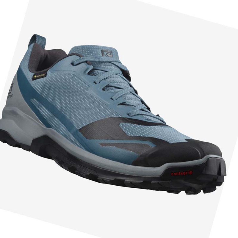 Zapatillas De Trail Running Salomon XA COLLIDER 2 GORE-TEX Hombre Azules | 42150-BGZE