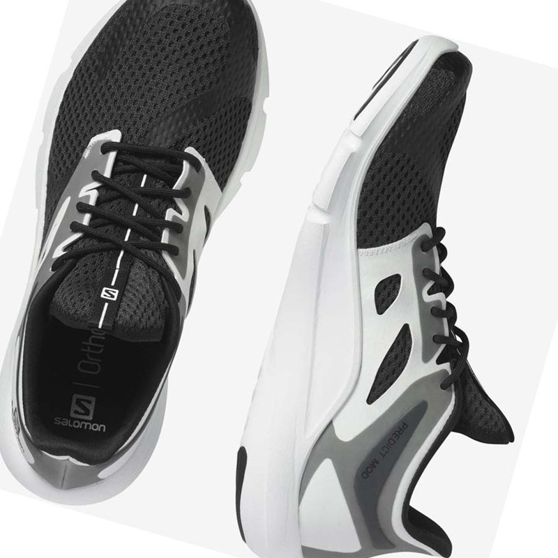 Zapatillas Running Salomon PREDICT MOD Hombre Negras Blancas | 51926-OIJP