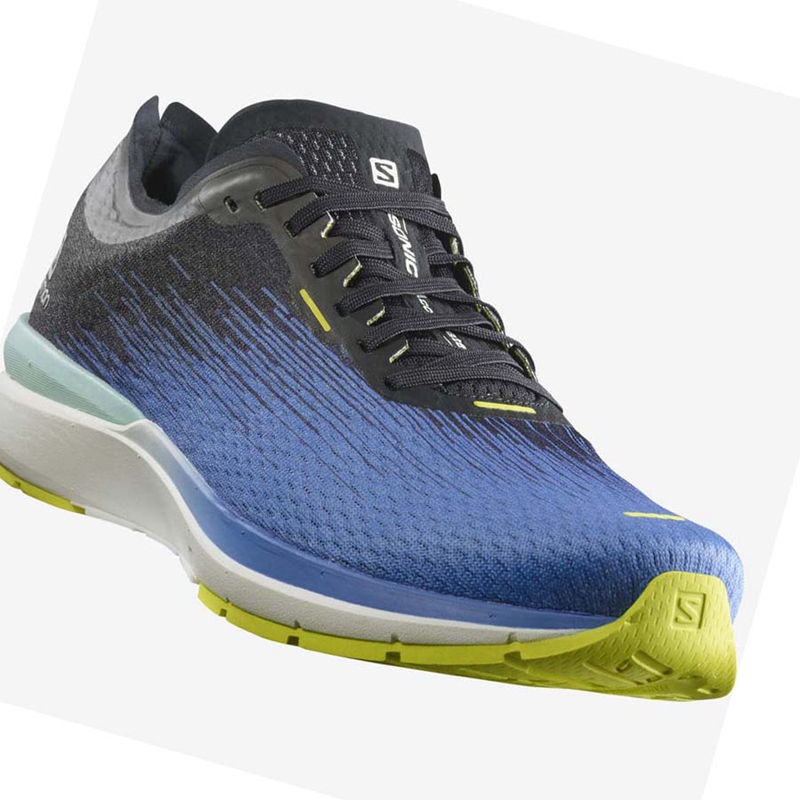 Zapatillas Running Salomon SONIC 4 Accelerate Hombre Azules Blancas | 42958-QKAX