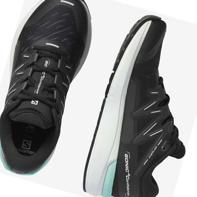 Zapatillas Running Salomon SONIC 4 Mujer Negras | 12948-NTXB