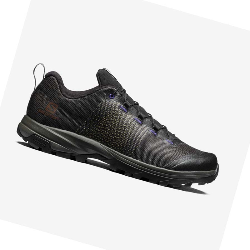 Zapatillas Salomon OUTPRO MATRYX FOR THE BROKEN ARM Hombre Negras Moradas | 20618-PHVG