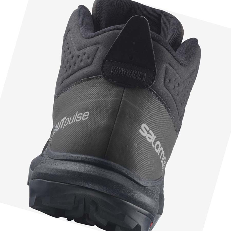 Zapatos De Senderismo Salomon OUTPULSE MID GORE-TEX Hombre Negras | 29704-UVFN