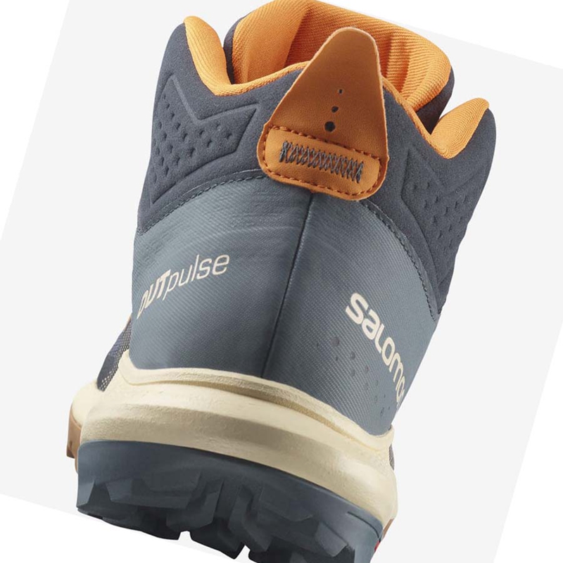 Zapatos De Senderismo Salomon OUTPULSE MID GORE-TEX Hombre Gris | 80375-ZUDK