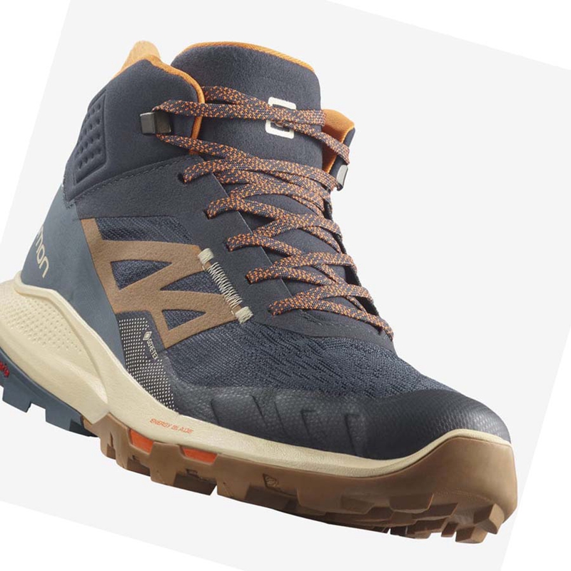 Zapatos De Senderismo Salomon OUTPULSE MID GORE-TEX Hombre Gris | 80375-ZUDK