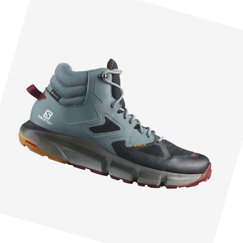 Zapatos De Senderismo Salomon PREDICT HIKE MID GORE-TEX Hombre Turquesa | 13649-PENV