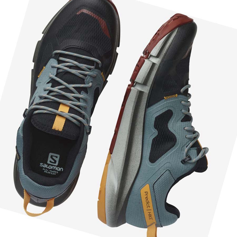 Zapatos De Senderismo Salomon PREDICT HIKE GORE-TEX Hombre Negras Naranjas | 26031-OFIL