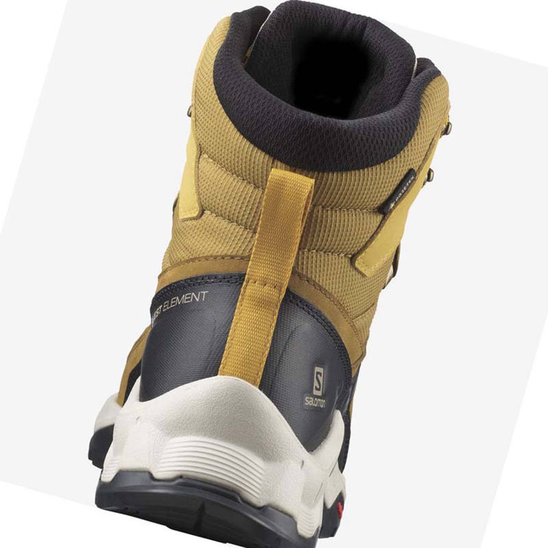 Zapatos De Senderismo Salomon QUEST ELEMENT GORE-TEX Hombre Amarillo | 31679-BDWN