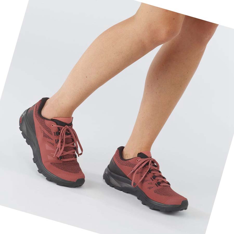 Zapatos De Senderismo Salomon WoOUTLINE GORE-TEX Mujer Rojas | 96027-KZWC