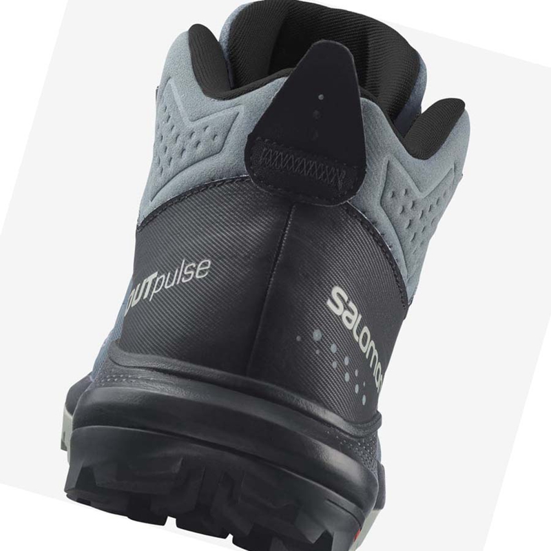 Zapatos De Senderismo Salomon WoOUTPULSE MID GORE-TEX Mujer Plateadas | 76145-FUAK