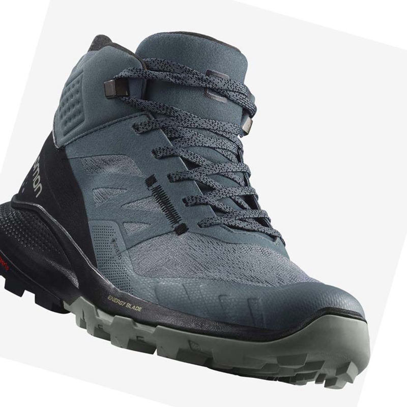 Zapatos De Senderismo Salomon WoOUTPULSE MID GORE-TEX Mujer Plateadas | 76145-FUAK