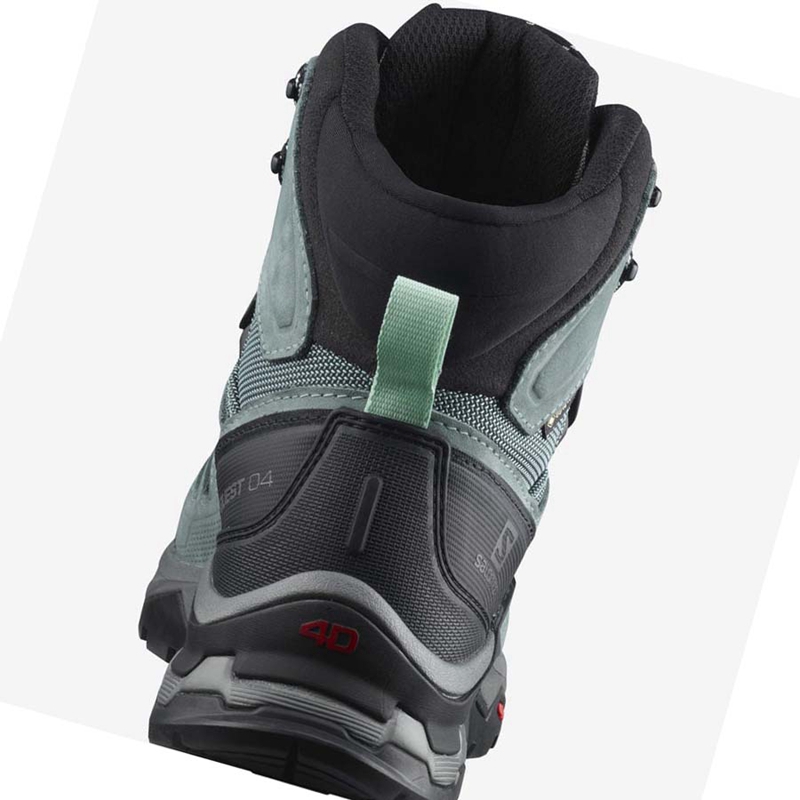 Zapatos De Senderismo Salomon WoQUEST 4 GORE-TEX Mujer Azules | 84310-EBAY