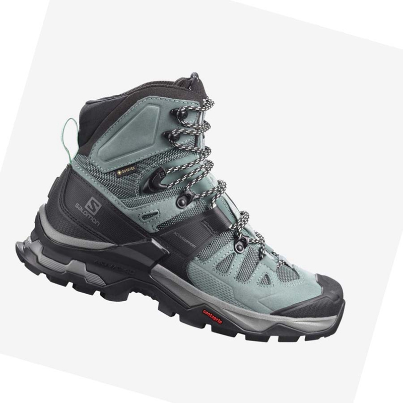 Zapatos De Senderismo Salomon WoQUEST 4 GORE-TEX Mujer Azules | 84310-EBAY