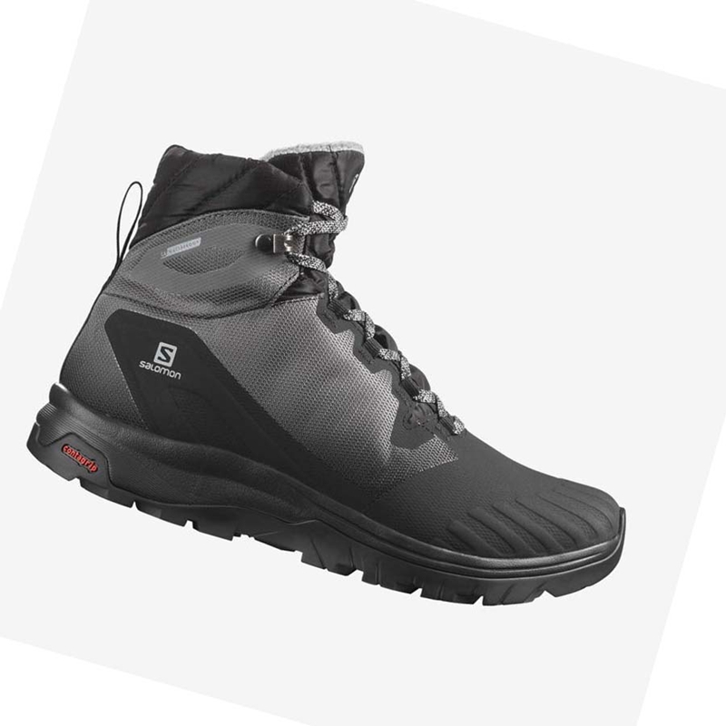 Zapatos De Senderismo Salomon WoVAYA BLAZE THINSULATE™ CLIMASALOMON™ WATERPROOF Mujer Negras | 17528-TKVB