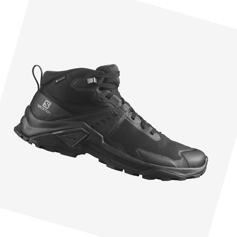 Zapatos De Senderismo Salomon X RAISE 2 MID GORE-TEX Hombre Gris Negras | 54019-NVXC