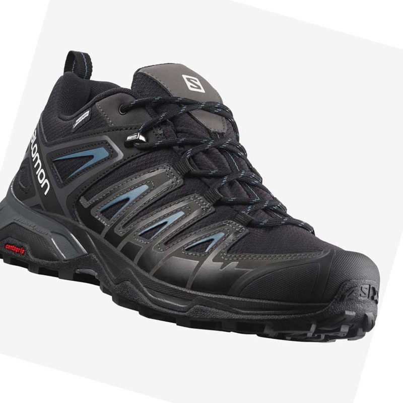 Zapatos De Senderismo Salomon X ULTRA PIONEER CLIMASALOMON™ WATERPROOF Hombre Negras | 18674-JHEP