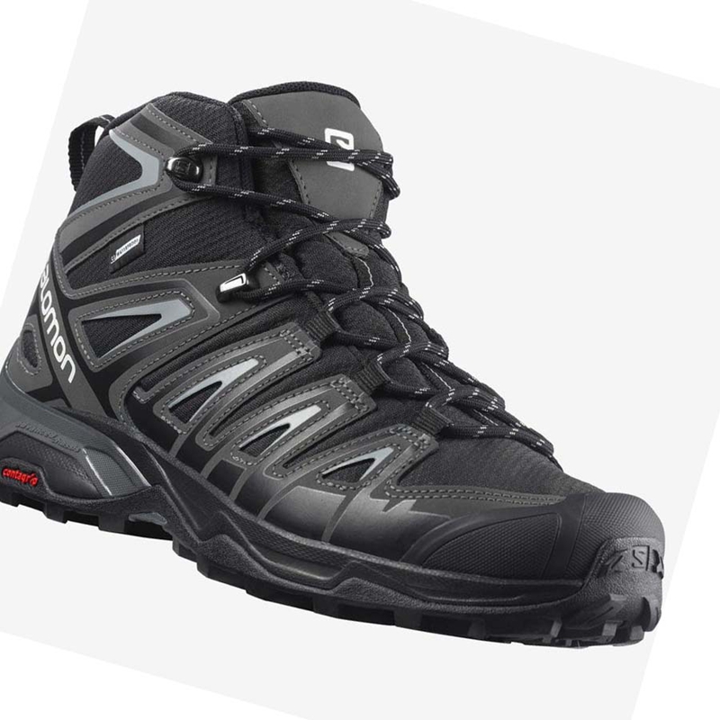 Zapatos De Senderismo Salomon X ULTRA PIONEER MID CLIMASALOMON™ WATERPROOF Hombre Gris Negras | 42673-HXIT