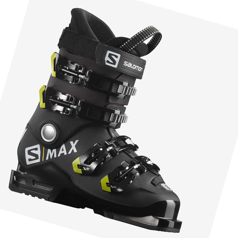 Botas Esqui Salomon S/MAX 60 RT Niños Negras Verde | 81524-EUDA