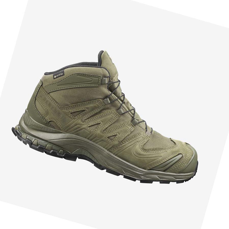 Botas Salomon XA FORCES MID GORE-TEX EN Hombre Verde Oliva | 41876-AZMU