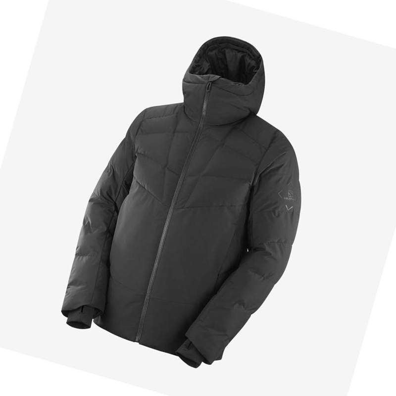 Chaquetas De Esquí Salomon SNOWSHELTER Hombre Negras | 26370-JWFM