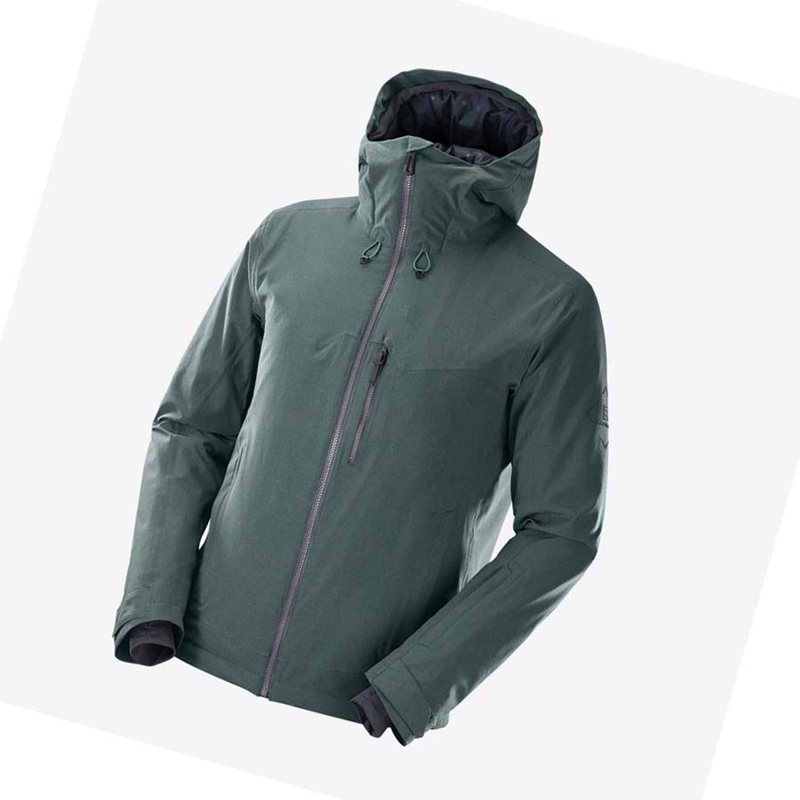 Chaquetas De Esquí Salomon UNTRACKED Hombre Verde | 82739-GZHO