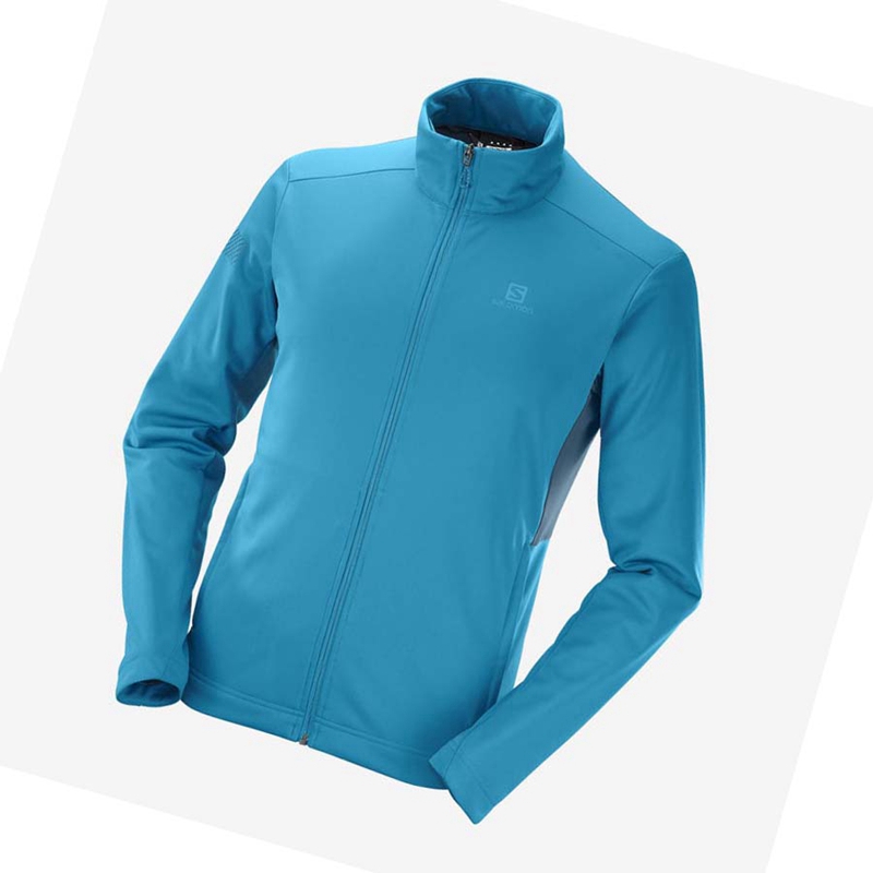 Chaquetas Salomon GORE TEX INFINIUM™ WINDSTOPPER® Hombre Azules | 14069-LCZI