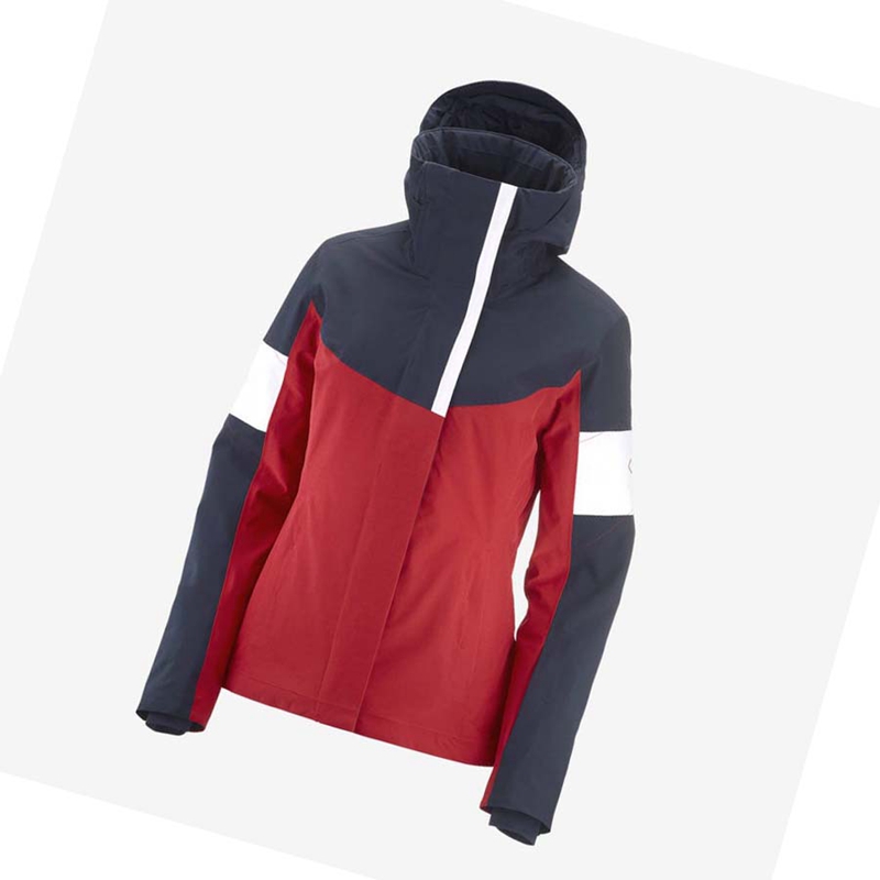 Chaquetas Salomon SPEED INSULATED Mujer Rojas | 91682-FSYM