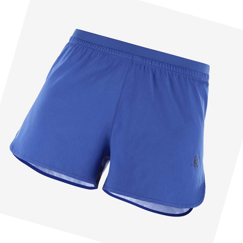 Pantalones Cortos Salomon CROSS 3'' Mujer Azul Marino | 87162-ECPT