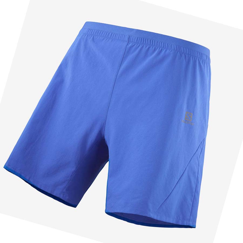 Pantalones Cortos Salomon CROSS 7'' Hombre Azules | 29413-OWQB