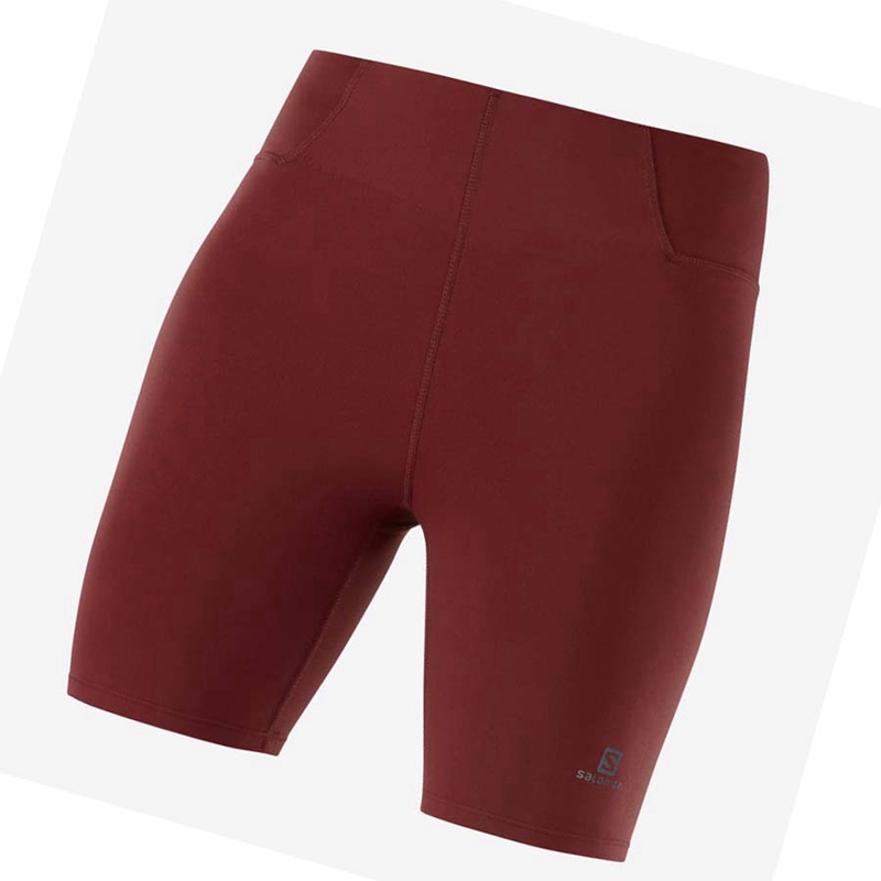 Pantalones Cortos Salomon CROSS MULTI 7'' Mujer Rojas | 01325-TMDS