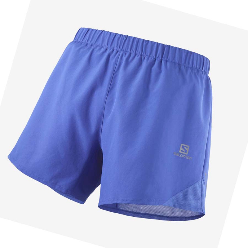 Pantalones Cortos Salomon CROSS REBEL 5'' Hombre Azules | 81942-NKAT