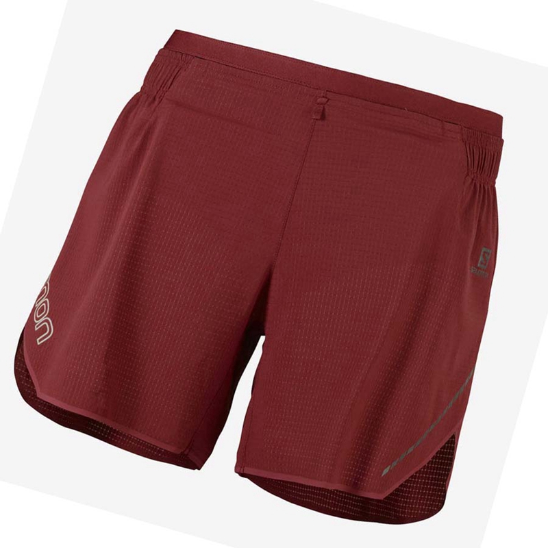 Pantalones Cortos Salomon SENSE AERO 5'' Mujer Rojas | 39658-WZIK