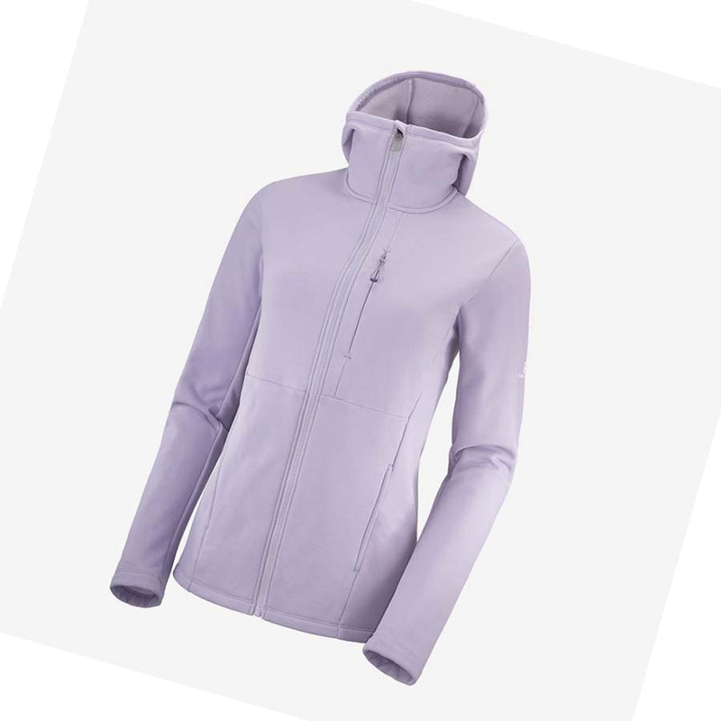 Sudadera Con Capucha Salomon ESSENTIAL XWARM Mujer Moradas | 25710-IONL