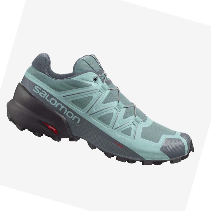 Zapatillas De Trail Running Salomon SPEEDCROSS 5 Mujer Verde | 51708-CQXS