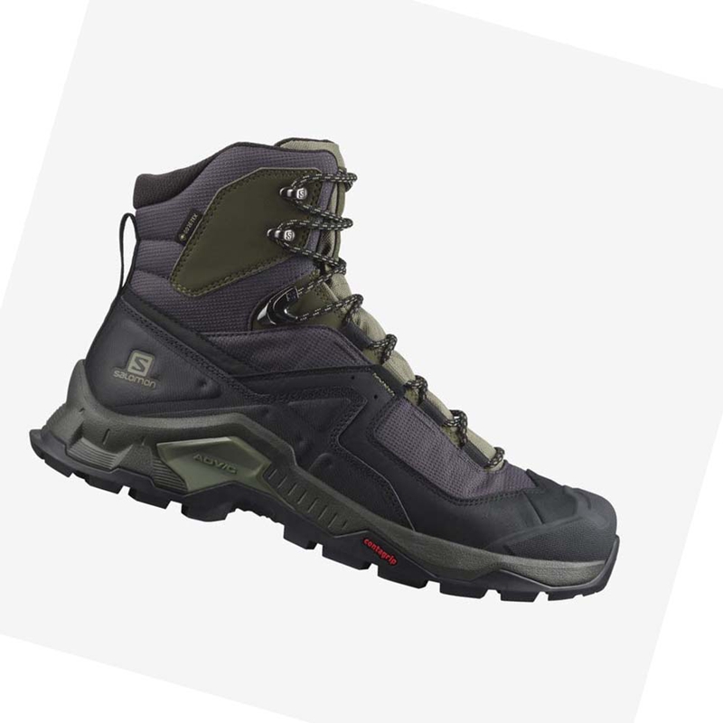 Zapatos De Senderismo Salomon QUEST ELEMENT GORE-TEX Hombre Negras Verde Oliva | 49812-LUYQ