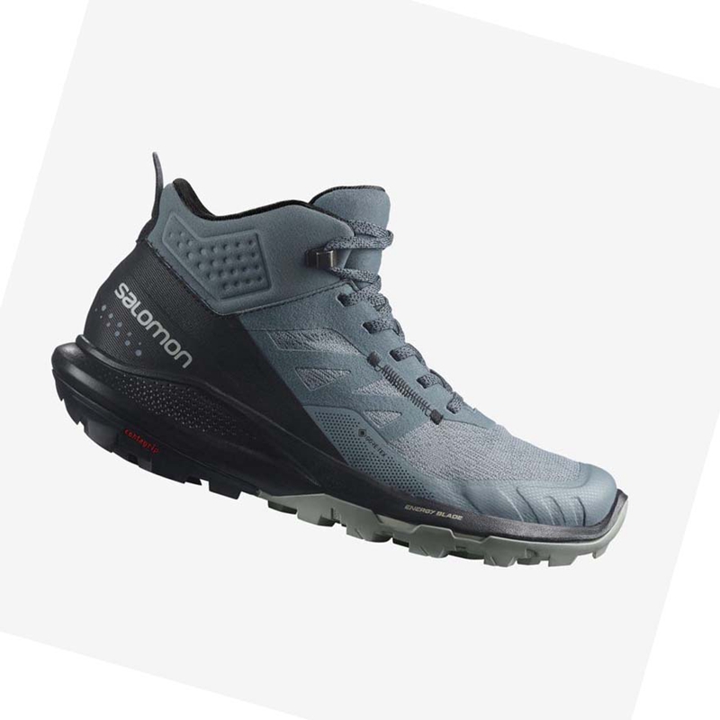 Zapatos De Senderismo Salomon WoOUTPULSE MID GORE-TEX Mujer Plateadas | 76145-FUAK